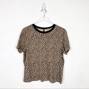 H&M Leopard Print T-Shirt